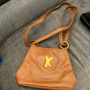 Small Paloma Picasso shoulder handbag also cross body bag caramel color